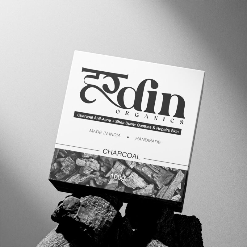 Hardin Organics Activated Charcoal Soap | Detox & Deep Cleanse | Anti-Pollution & Oil Control  (100 g)